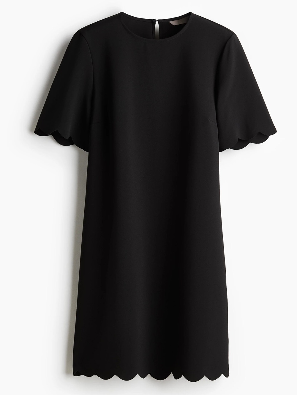 Black Scalloped Dress